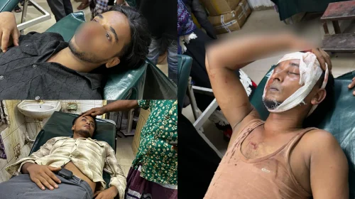 খিলা বাজারে তুচ্ছ ঘটনায় দফায় দফায় সংঘর্ষ, ভাঙচুর ৭ দোকান, আহত ৪ খিলা বাজারে তুচ্ছ ঘটনায় দফায় দফায় সংঘর্ষ, ভাঙচুর ৭ দোকান, আহত ৪